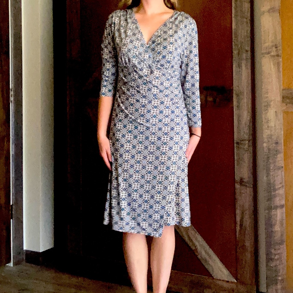 Midi printed dress
